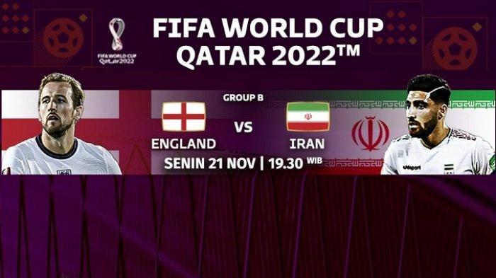 Live TV Piala Dunia 2022 Timnas INGGRIS vs IRAN Malam Ini: Update Formasi dan Line Up