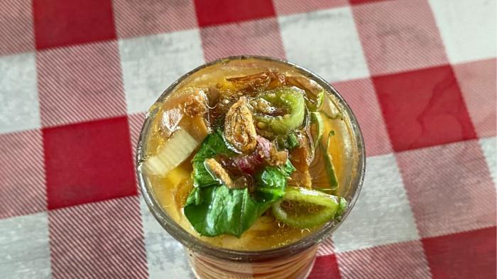 MIE AYAM PAK SARMINTUL - Menu Viral Mie Ayam One Short di Gelas Sloki