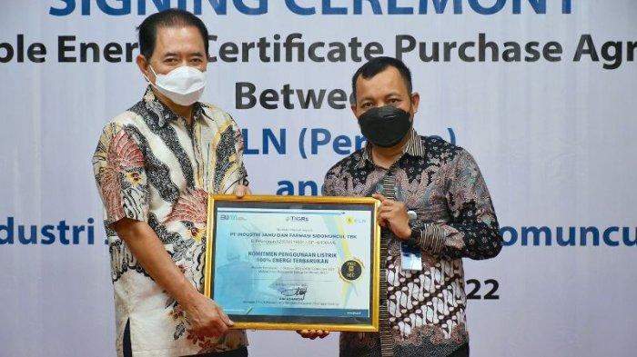Manfaatkan REC PLN, PT Sido Muncul Diterangi Energi Hijau