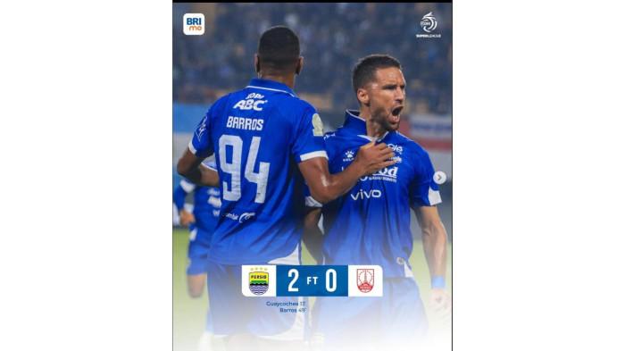 Bermain Dengan Sepuluh Orang, Persib Mampu Bantai Persis Solo