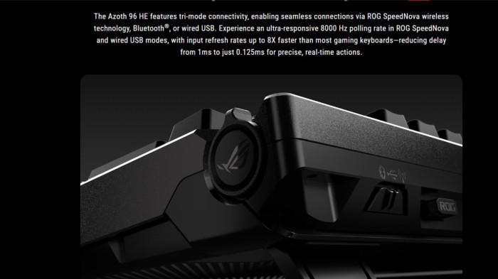 Mode konektivitas ROG Azoth 96 HE