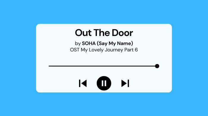 Out The Door by SOHA Say My Name OST My Lovely Journey Part 6