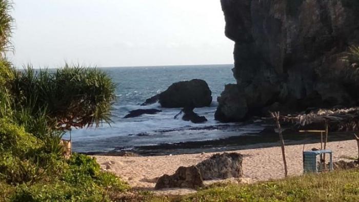 Pemandangan Awal Saat Masuk ke Pantai Kayu Arum