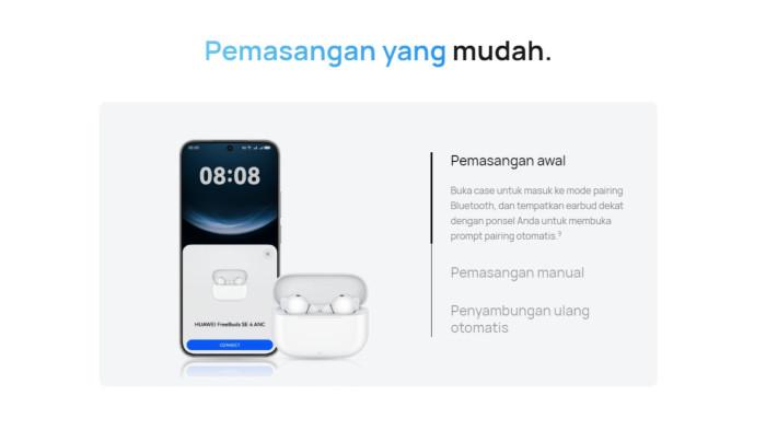 Pemasangan pada Huawei FreeBuds SE 4 ANC
