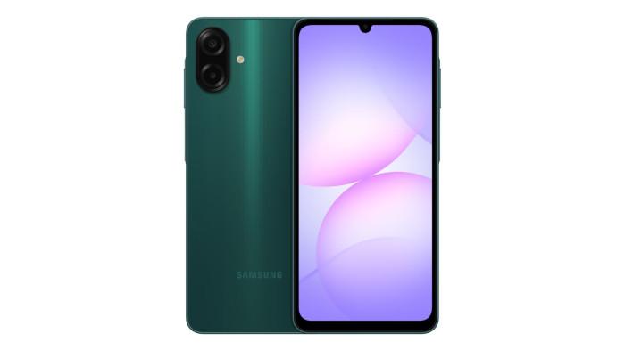 Samsung Galaxy A07 desain depan belakang