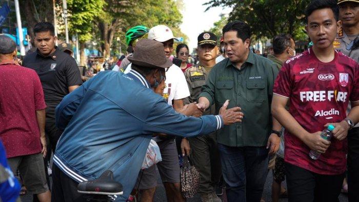 Sapa Warga Bareng Gibran, Erick Terus Dukung Solo Jadi Kota Olahraga