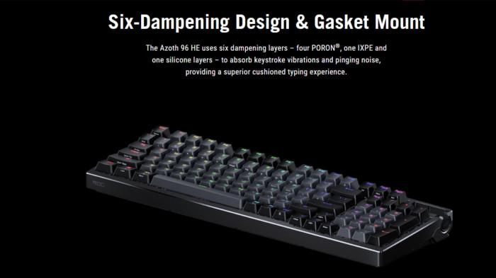 Struktur desain ROG Azoth 96 HE