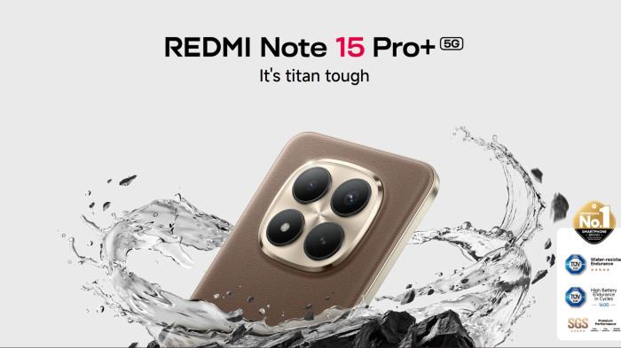 Tagline dan sertifikasi dari fitur unggulan Redmi Note 15 Pro Plus 5G.