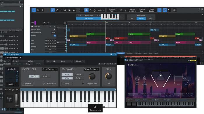 Tampilan antarmuka dari software FL Studio
