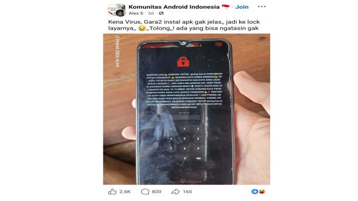 Tangkapan Layar Facebook Komunitas Android Indonesia