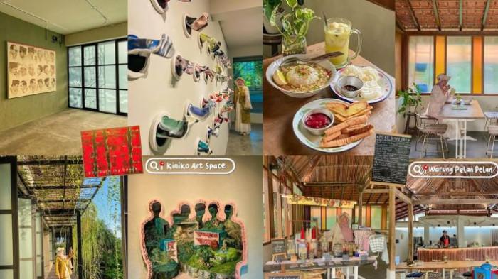 Tempat hidden gem di Jogja, Kiniko Art Space dan Warung Pelan-Pelan