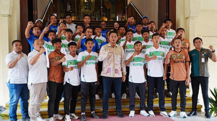 Bupati Klaten Beri Pesan Sportivitas kepada Tim Sepakbola Pra Porprov