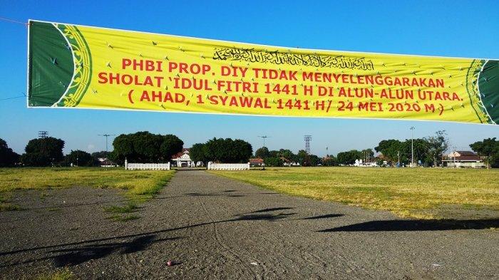 Suasana Alun-alun Utara Yogyakarta Sepi pada Idulfitri 1441 H