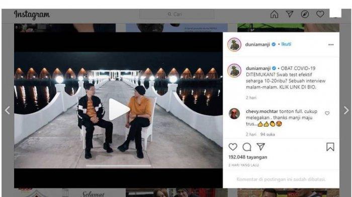 Dilaporkan Sebar Hoaks Obat COVID-19, Polisi Segera Panggil Anji dan Hadi Pranoto