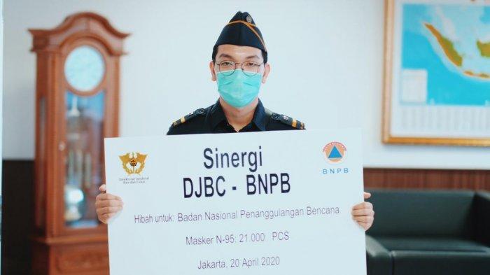 Bantu Penanganan Covid-19, Bea Cukai Hibahkan 21.000 Masker untuk BNPB