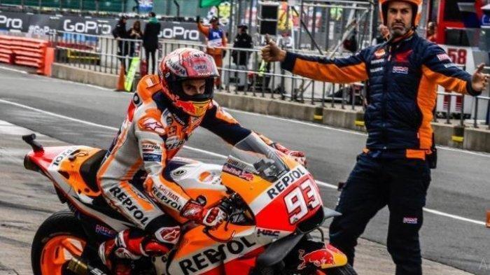 MOTO GP Indonesia Hari Ini: Honda RC213V Marc Marquez Masuk Paddock, Inspeksi Lintasan Bebas Oli