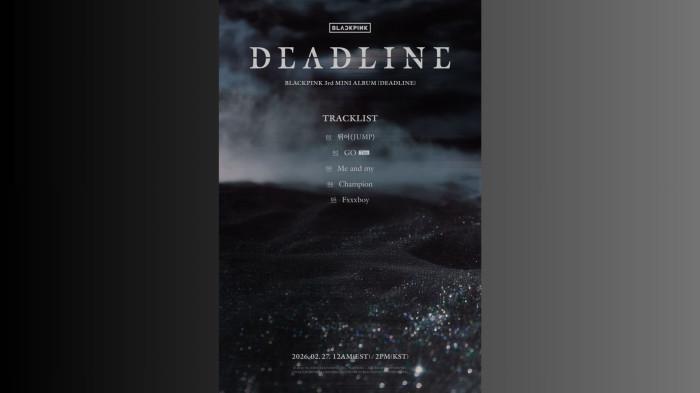 blackpink 'deadline' tracklist
