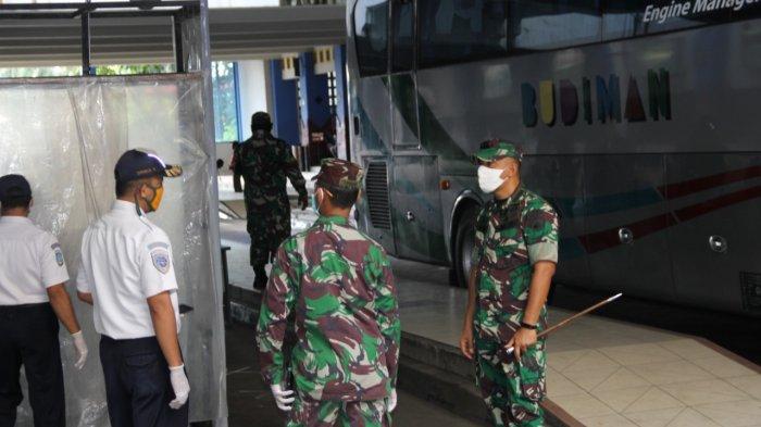 Dandim Jogja Sidak Posko Covid-19 di Stasiun Tugu dan Terminal Giwangan