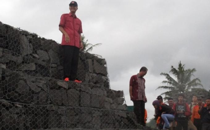 Ganjar : Kok Sudah Rusak Bronjongnya, Ini yang Buat Siapa?