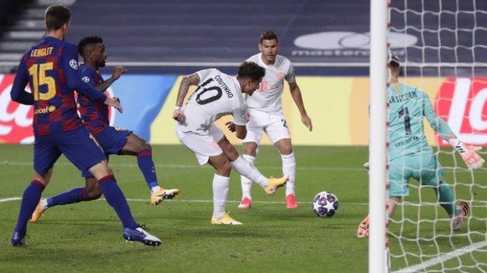 Hasil Liga Champions - FULL TIME! Barcelona Bertekuk Lutut, Bayern Munchen Borong 8 Gol