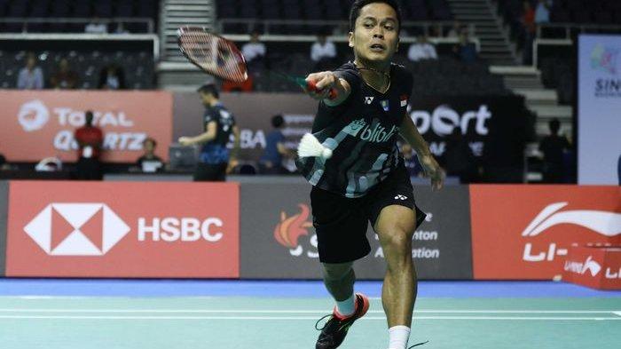 Hasil Singapore Open 2019 : Anthony Ginting Sukses Tembus Perempat Final