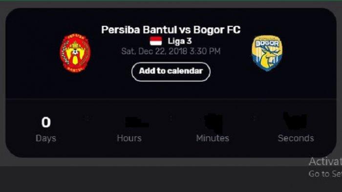 Jadwal Liga 3 Sore Ini Persiba Bantul vs Bogor FC Live Streaming Pukul 15.30 WIB, Tiket ke Liga 2