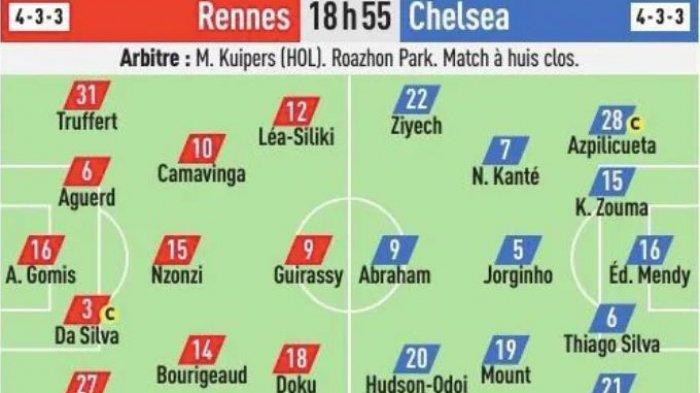 JAM Tayang Liga Champions Malam Ini Rennes vs Chelsea, Tanpa Havertz?