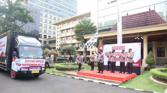 Kapolri Luncurkan Bantuan 1.000 Oksigen Konsentrator Bantu Warga yang Terpapar Covid-19