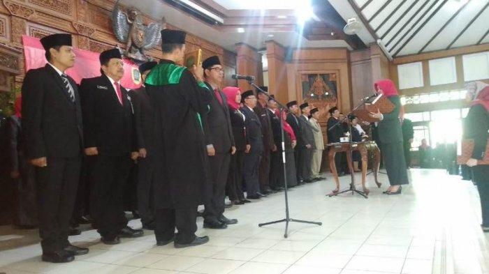 Lantik 72 Pejabat Baru, Bupati Klaten Sri Mulyani Minta Perbanyak Inovasi