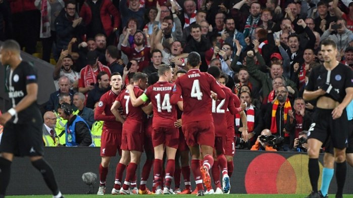 Hasil Liga Champions - Drama 5 Gol, Liverpool Menang Tipis 3-2 atas PSG