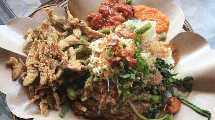 Ilustrasi: Nasi pecel weder Pak Bejo