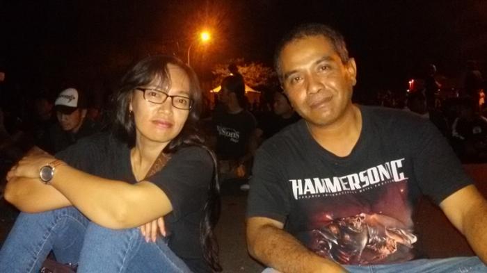 Pasangan Metalhead Asal Blitar Tonton Helloween di Jogja