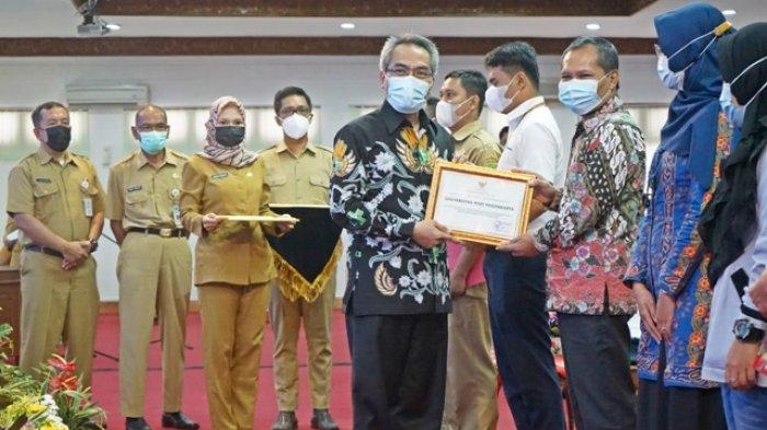 Pembayaran Secara Simbolis SPPT PBB P-2 Tahun 2021 di Bantul Oleh Pemkab dengan BPD DIY Mobile