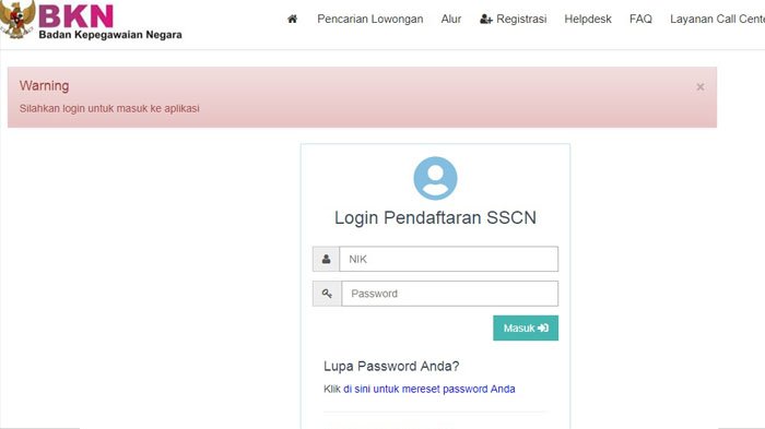 Cara Atasi Lupa Password Akun sscn.bkn.go.id dan Ganti Alamat Email CPNS 2018