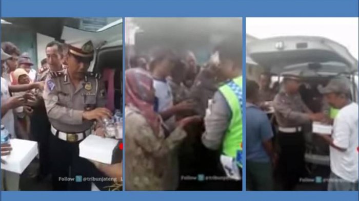 Polisi Razia Pengemis, Mereka 'Ditangkap' Lalu Diberi Nasi Kotak dan Santunan