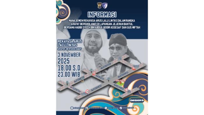 Jelang Pengajian Gus Miftah di Pleret, Polres Bantul Siapkan Rekayasa Lalu Lintas