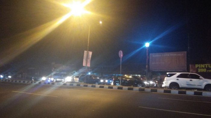 Sabtu Malam, Simpang Empat Monjali Terpantau Ramai Lancar