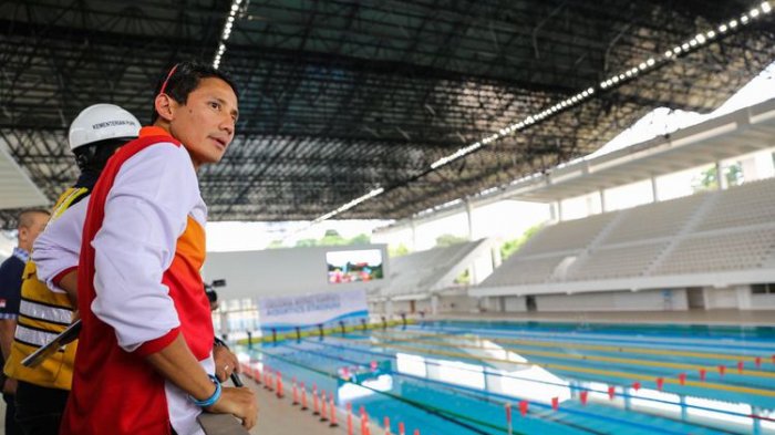 Demi Hadapi Susi Pudjiastuti, Sandiaga Uno Rutin Berlatih untuk Tingkatkan Kemampuan Berenangnya