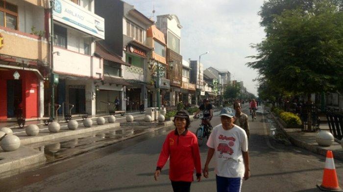 Hari Ini Malioboro Bebas Kendaraan Bermotor, Warga Manfaatkan untuk Berolahraga