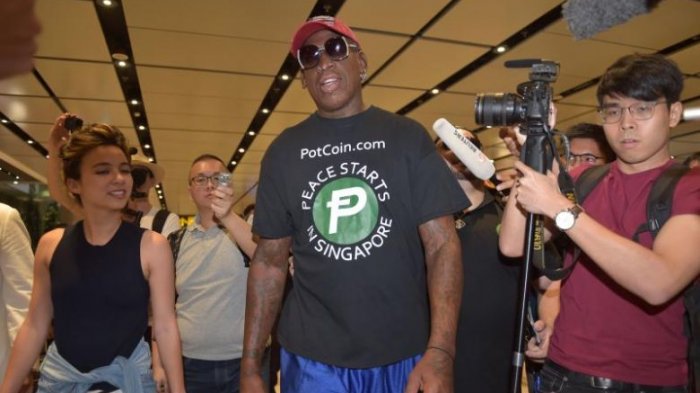 Si Bengal Dennis Rodman 'Kawal' Pertemuan Trump-Jong un di Singapura