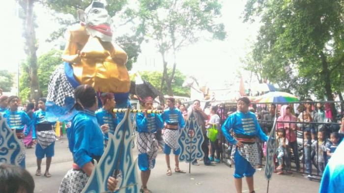 Hari Pertama FKY Sleman Dimeriahkan Kirab Ogoh-ogoh Tokoh Pewayangan