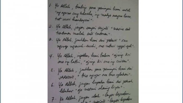 'Ingatkan Kami Bahwa Ajining Diri Ono Ing Lathi, Ajining Diri Ono Ing Cuitan'