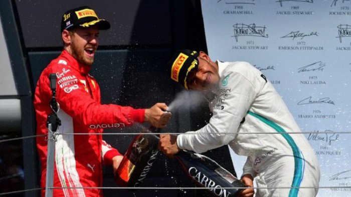 Sebastian Vettel Taklukkan Hamilton di GP Inggris