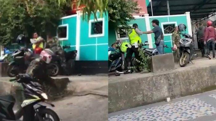 Viral Adu Jotos Anggota TNI dengan 2 Personel Polisi di Ambon, Diduga Salah Paham dan Berakhir Damai