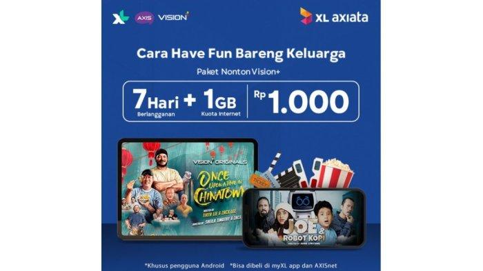 XL Axiata dan Vision+ Berkolaborasi Luncurkan Paket Bundling