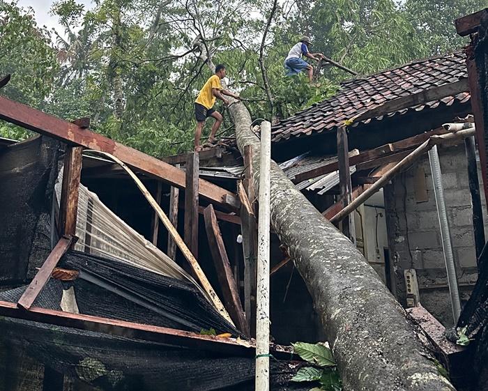 Dampak Hujan Lebat dan Angin Kencang di Sleman, Empat Rumah Warga Dilaporkan Rusak