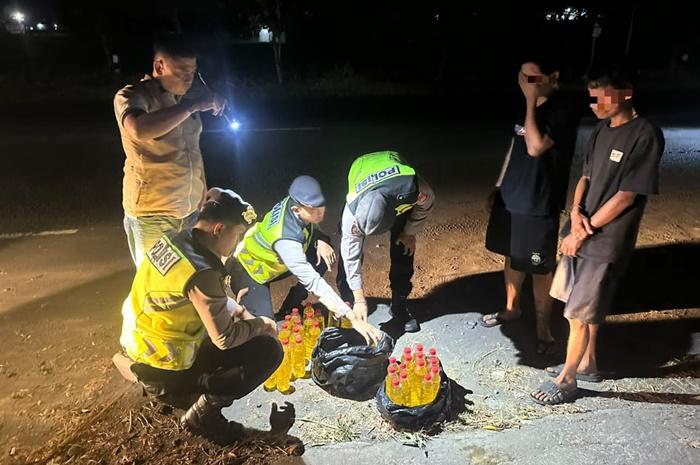 Polres Bantul Gagalkan Transaksi Miras, Puluhan Botol Miras Ilegal dan Oplosan Disita - Tribunjogja.com