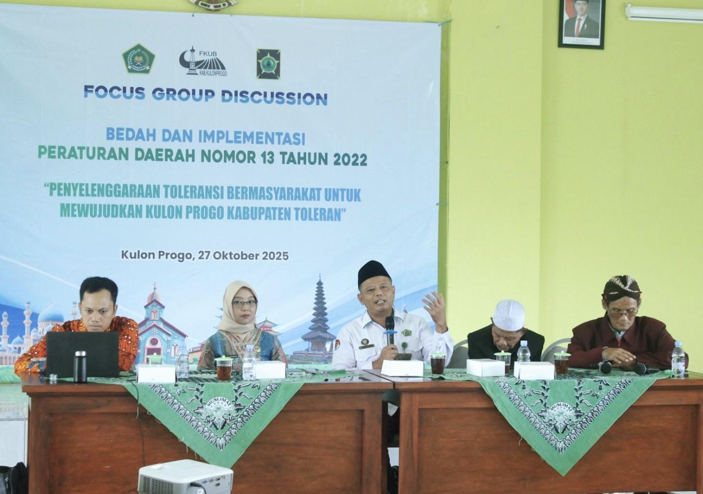 Kankemenag Kulon Progo Dorong Perda Toleransi Bermasyarakat