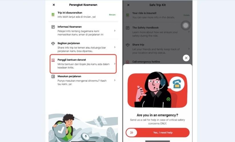 Mari Kenali Fitur dan Langkah Keamanan di Aplikasi Gojek, Ada Tombol Darurat