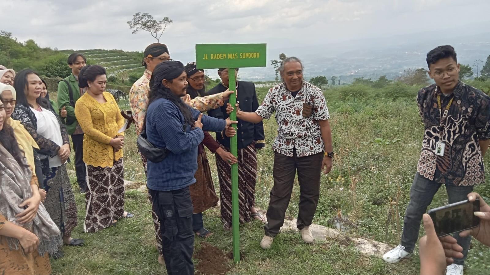 Nama Kecil Sri Sultan HB II Dijadikan Nama Jalan di Lereng Sindoro, Ini Alasannya